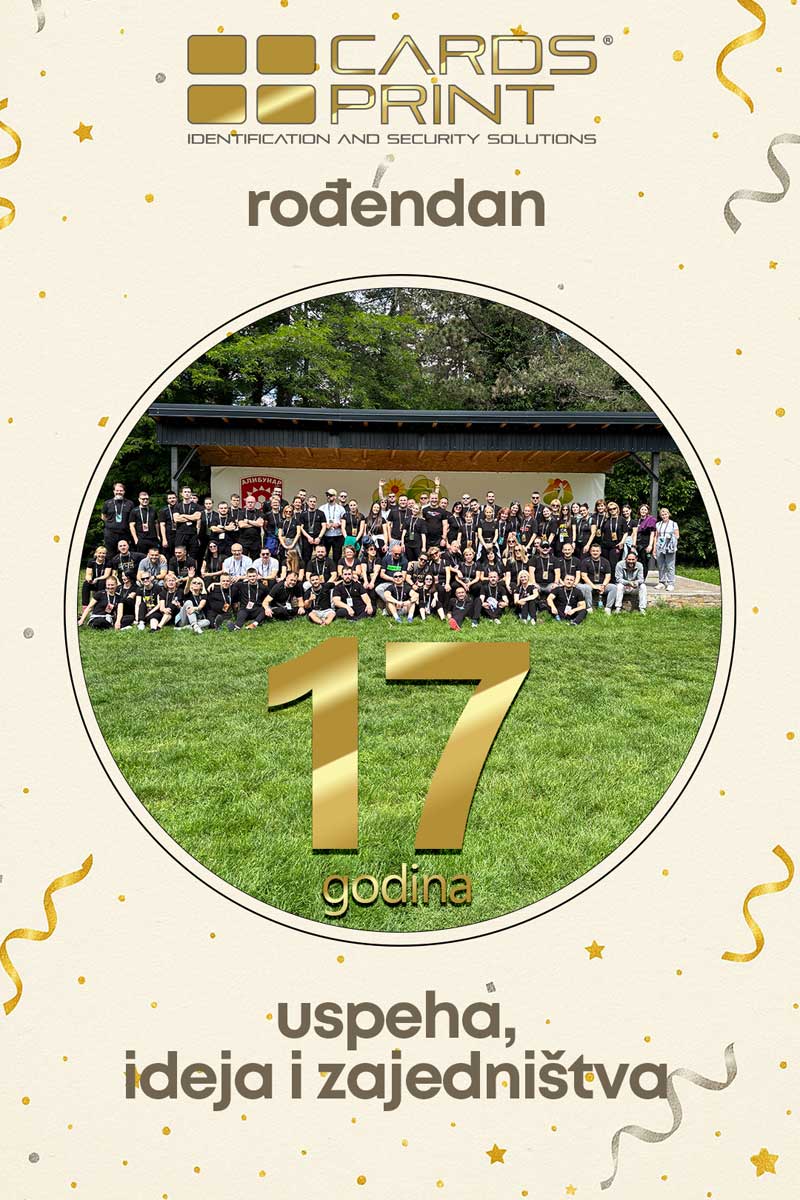 17 rođendan cards print