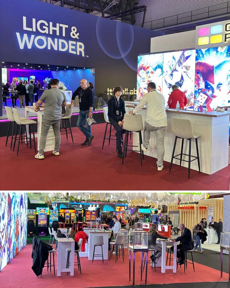 ICE 2026 Barcelona Cards print Casino Solutions stand